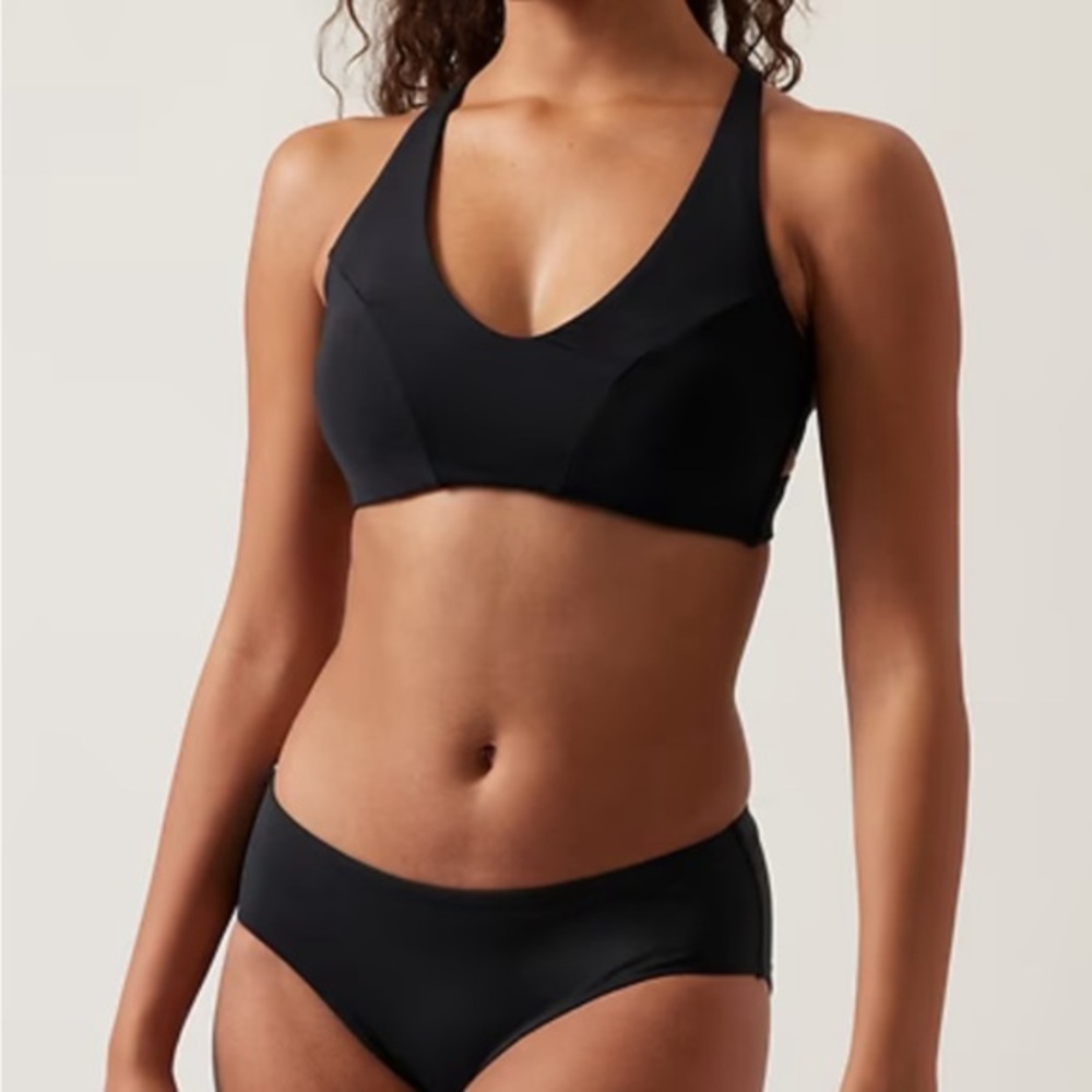 Athleta Black Swim Top